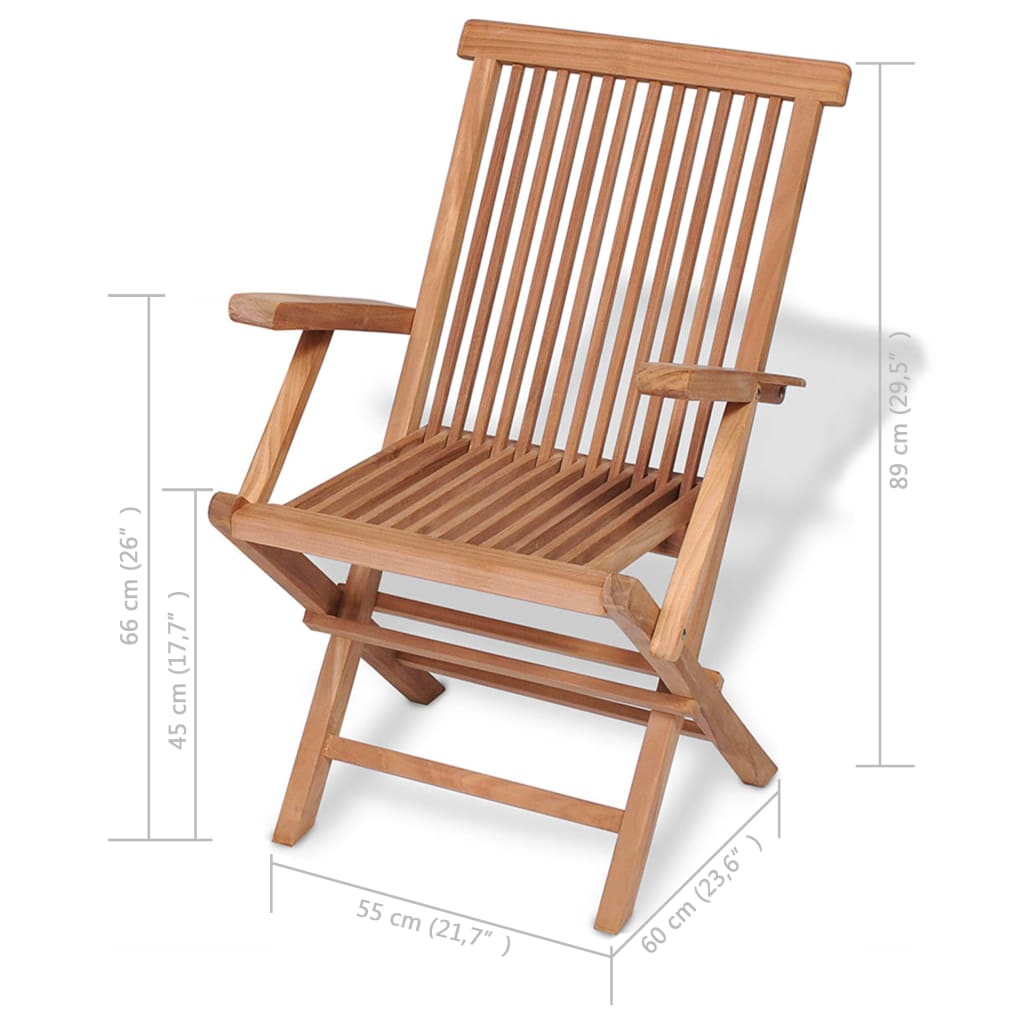 vidaXL Garden Dining Set | Warm teak
