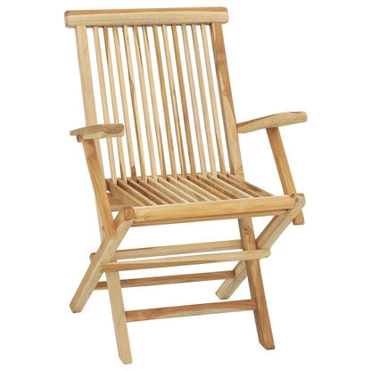 vidaXL Garden Dining Set | Teak | Fine sanded teak hardwood | Medium | Foldable