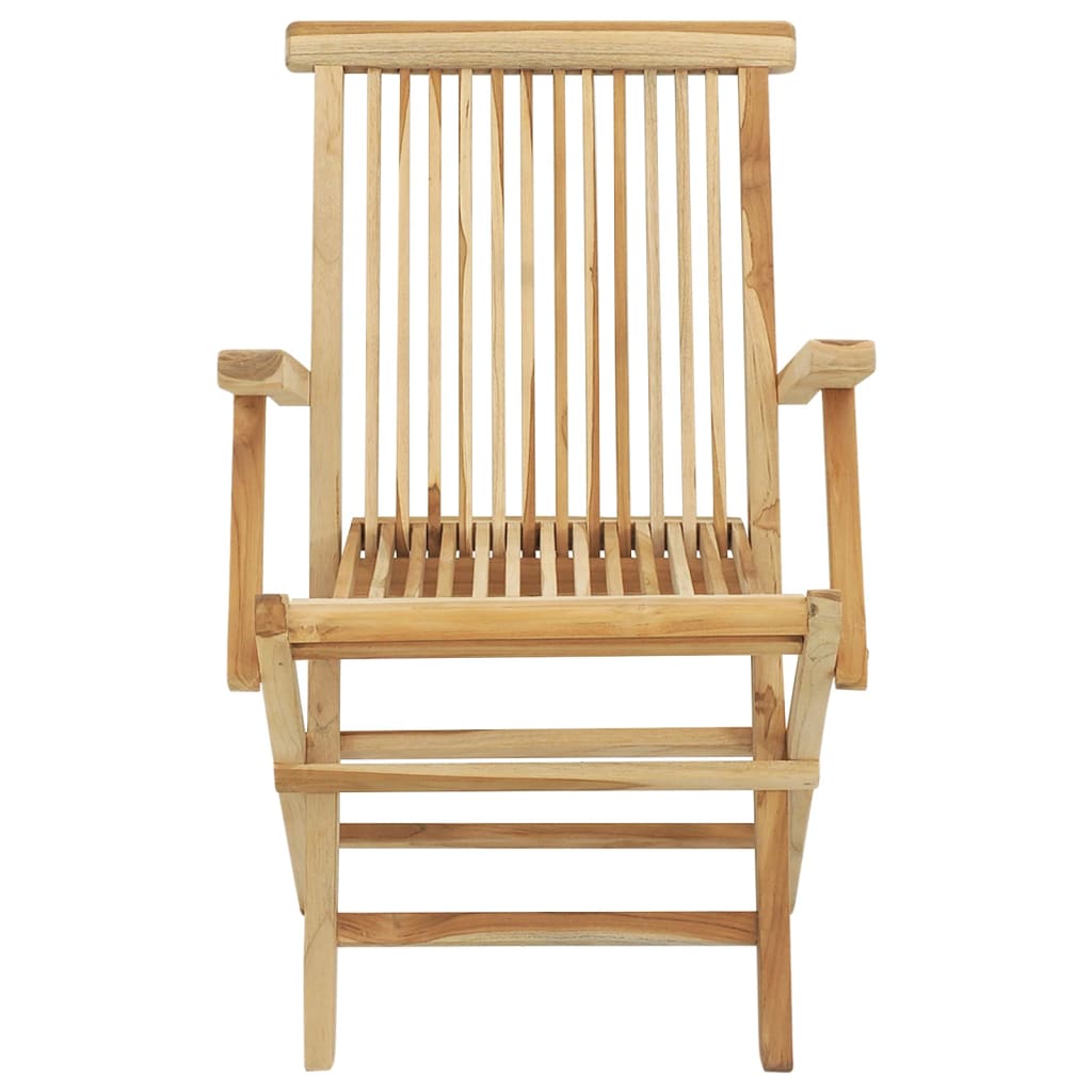 vidaXL Garden Dining Set | Teak | Fine sanded teak hardwood | Medium | Foldable