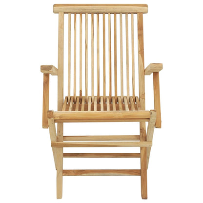 vidaXL Garden Dining Set | Teak | Fine sanded teak hardwood | Medium | Foldable