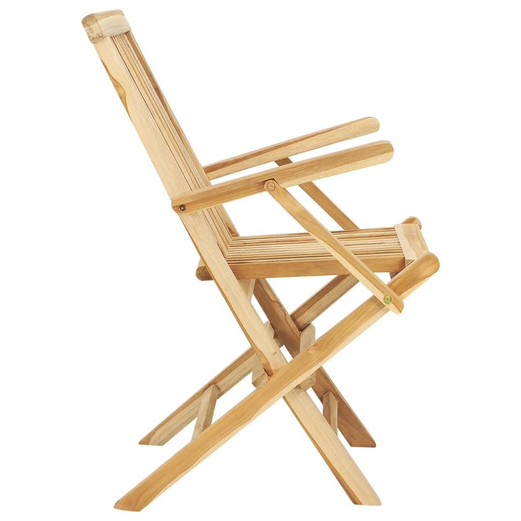 vidaXL Garden Dining Set | Teak | Fine sanded teak hardwood | Medium | Foldable