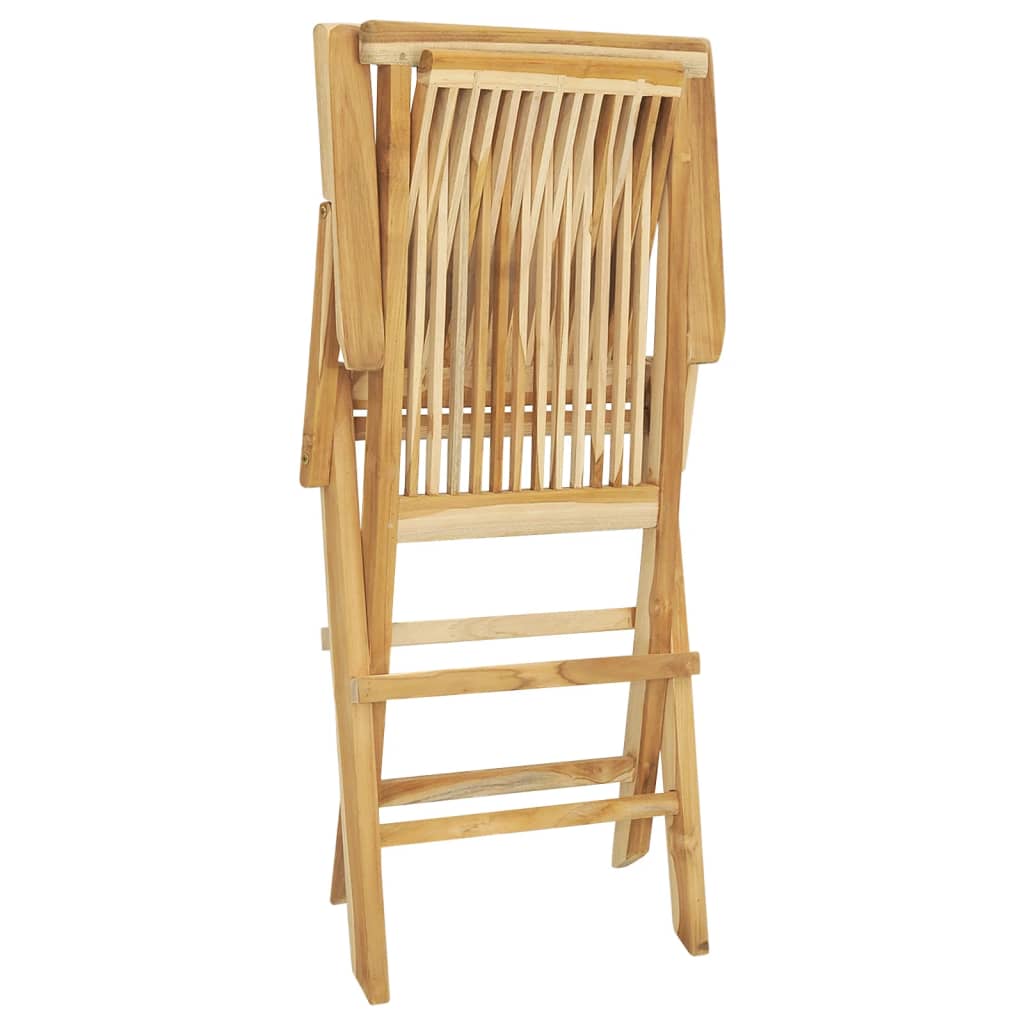 vidaXL Garden Dining Set | Teak | Fine sanded teak hardwood | Medium | Foldable