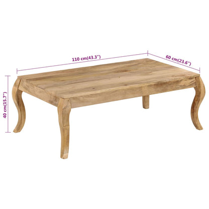vidaXL Coffee Table 110x60x40 cm Solid Mango Wood