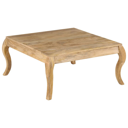 vidaXL Coffee Table | Whitewashed Mango | Solid Mango Wood | Medium | Simplistic