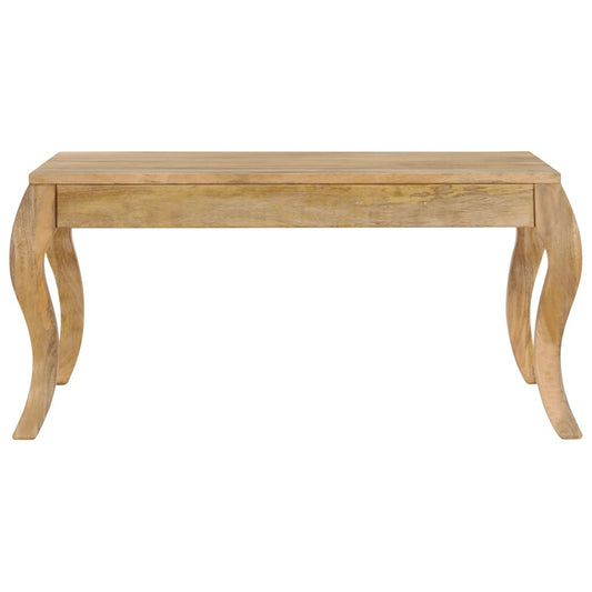 vidaXL Coffee Table | Whitewashed Mango | Solid Mango Wood | Medium | Simplistic