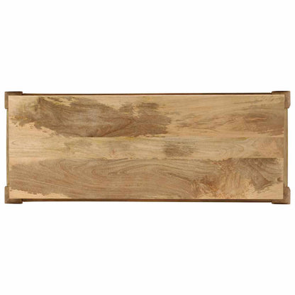 247115 vidaXL Console Table 118x38x76 cm Solid Mango Wood