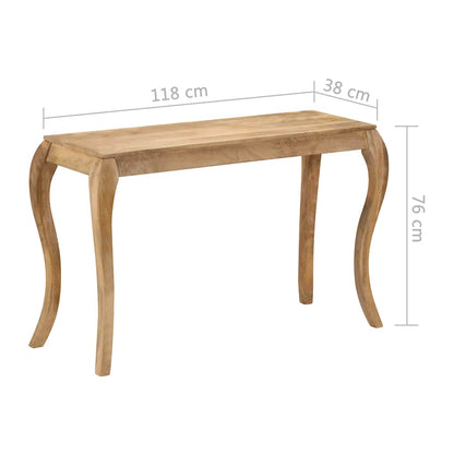 247115 vidaXL Console Table 118x38x76 cm Solid Mango Wood