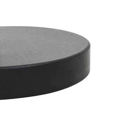 vidaXL Parasol Base | Black | Granite | Medium | Parasol Base | Round | Modern