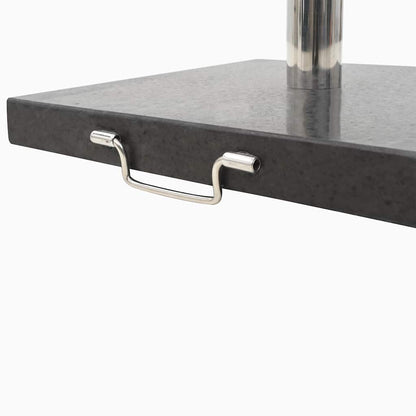 vidaXL Parasol Base | Black | Granite | 45 cm x 45 cm base | Parasol Base
