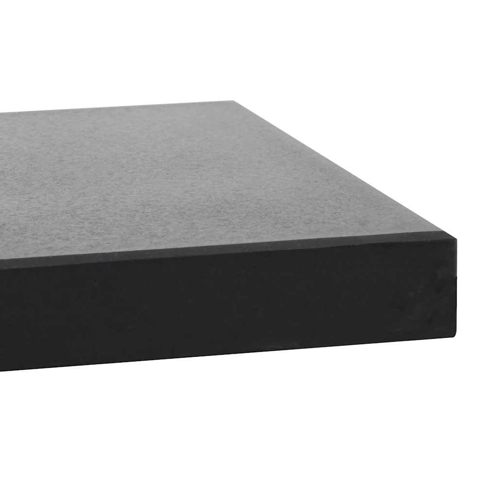 vidaXL Parasol Base | Black | Granite, Stainless Steel | 20kg, 40 x 40 x 4.5 cm