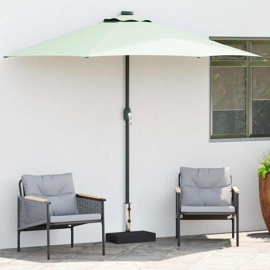vidaXL Parasol Base | Black | Granite, Stainless Steel | Standard | Parasol Base