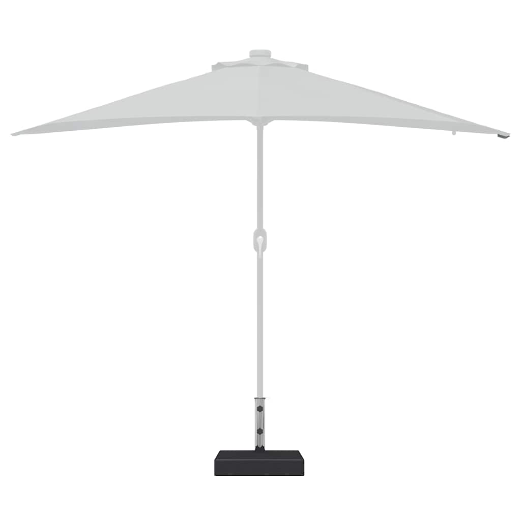 vidaXL Parasol Base | Black | Granite, Stainless Steel | Standard | Parasol Base