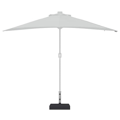vidaXL Parasol Base | Black | Granite, Stainless Steel | Standard | Parasol Base