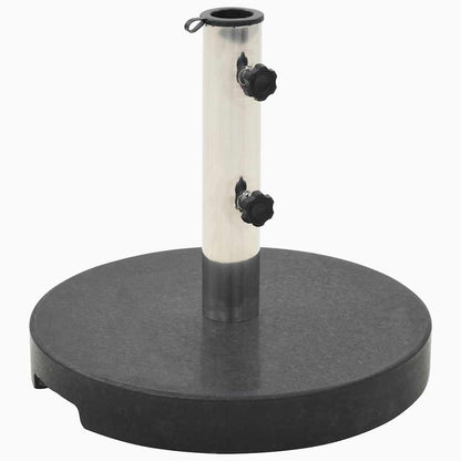 vidaXL Parasol Base | Black | Granite and Stainless Steel | 20 kg