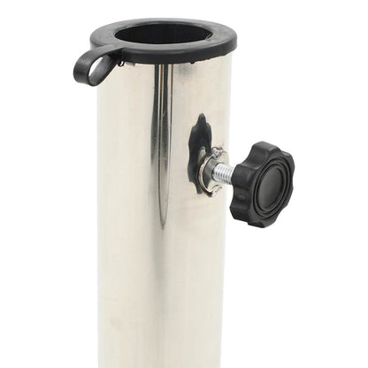 vidaXL Parasol Base | Black | Granite and Stainless Steel | 20 kg