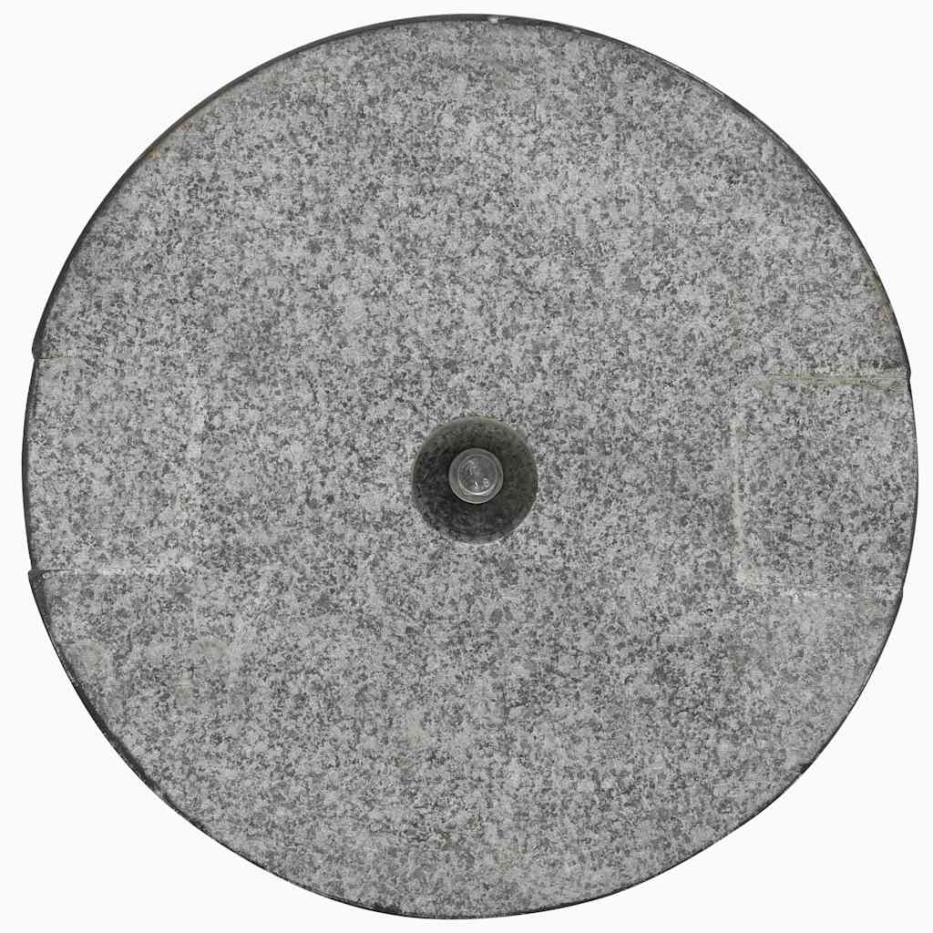 vidaXL Parasol Base | Black | Granite and Stainless Steel | 20 kg