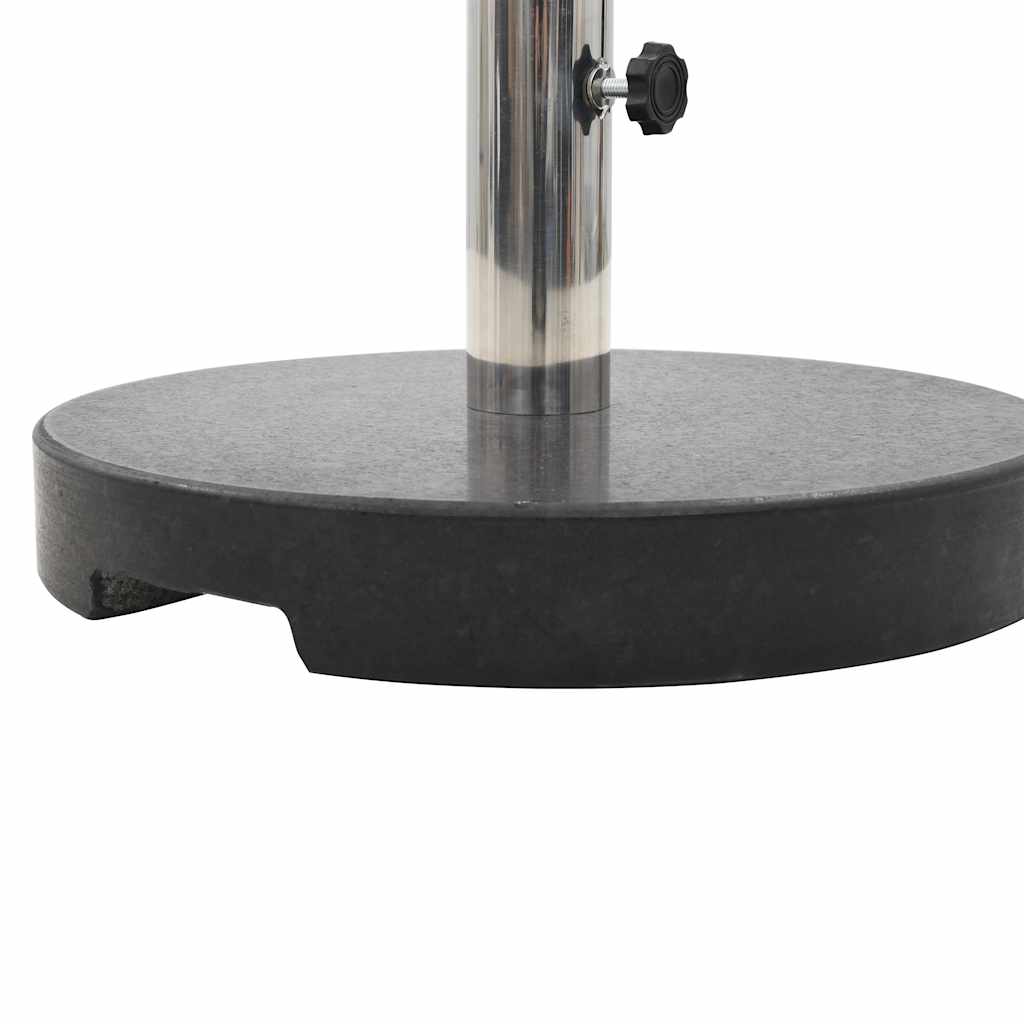 vidaXL Parasol Base | Black | Granite and Stainless Steel | 20 kg