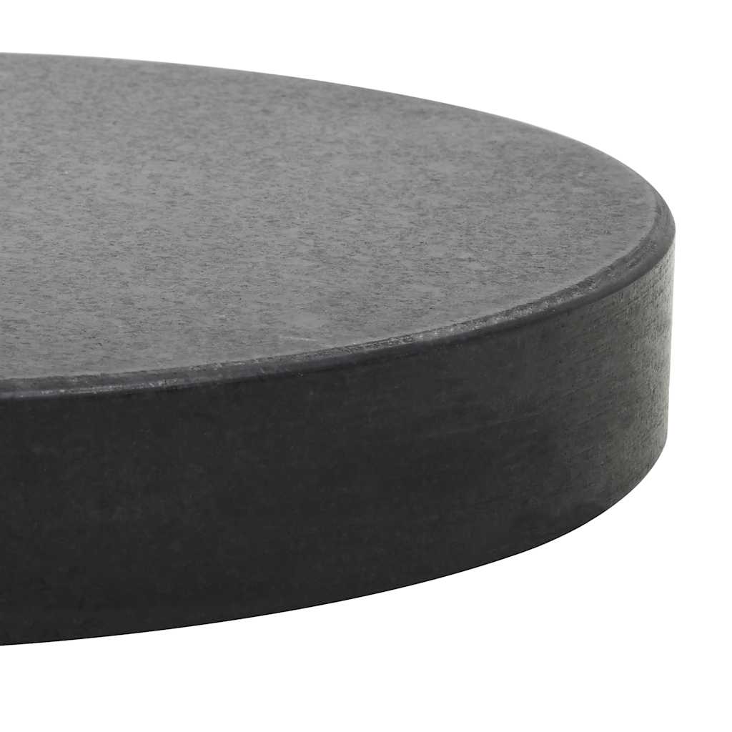 vidaXL Parasol Base | Black | Granite and Stainless Steel | 20 kg
