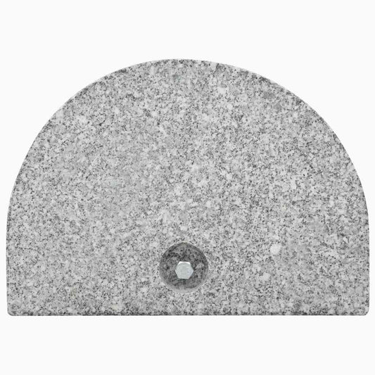 45069 vidaXL Parasol Base Granite 10 kg Curved Grey
