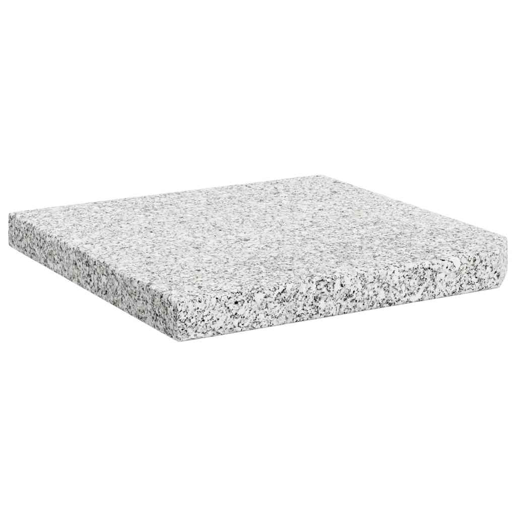 45070 vidaXL Umbrella Weight Plate Granite 25 kg Square Grey
