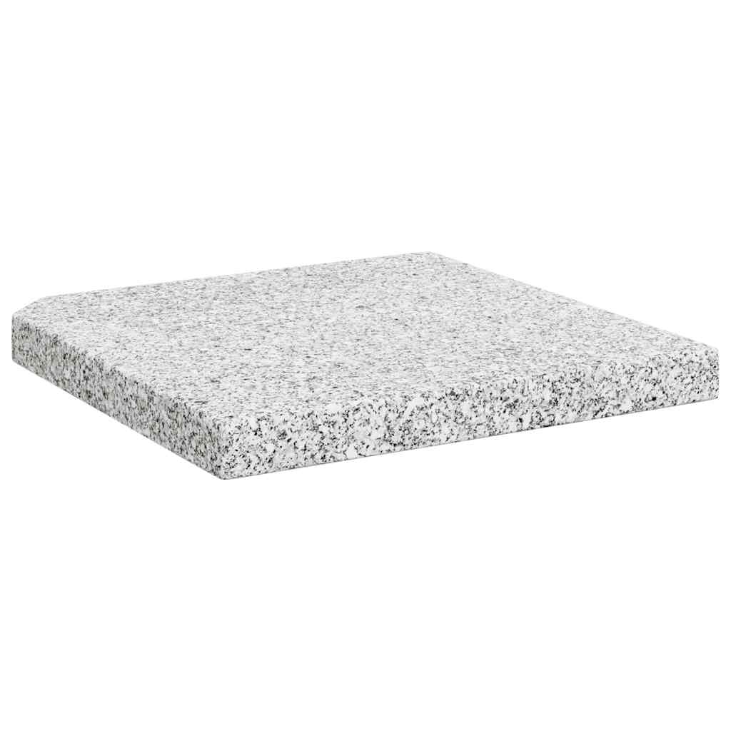 45070 vidaXL Umbrella Weight Plate Granite 25 kg Square Grey
