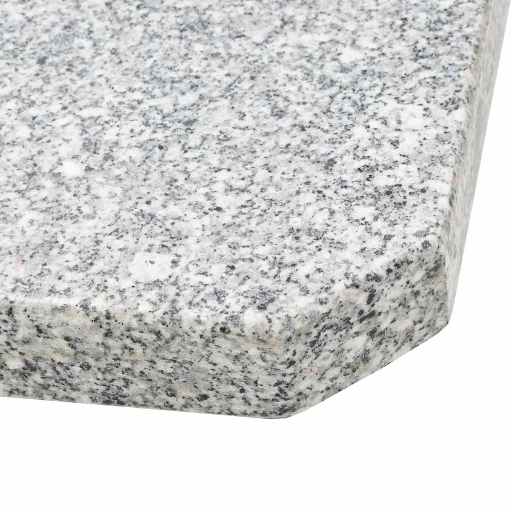 45070 vidaXL Umbrella Weight Plate Granite 25 kg Square Grey