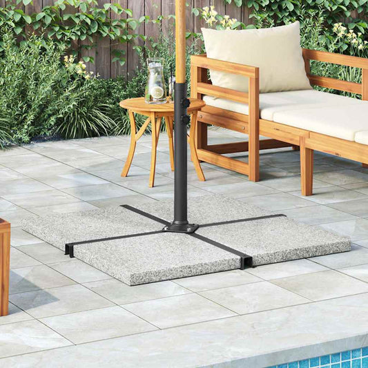 45070 vidaXL Umbrella Weight Plate Granite 25 kg Square Grey