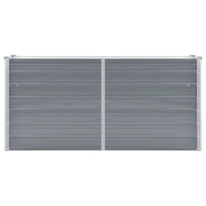 vidaXL Garden Raised Bed Galvanised Steel 160x40x77 cm Grey