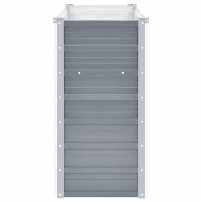 vidaXL Garden Raised Bed Galvanised Steel 160x40x77 cm Grey