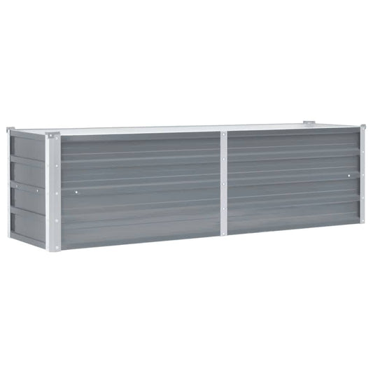 44850 vidaXL Garden Raised Bed Galvanised Steel 160x40x45 cm Grey