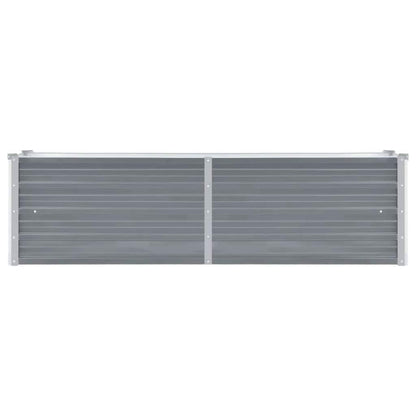 vidaXL Garden Raised Bed Galvanised Steel 160x40x45 cm Grey