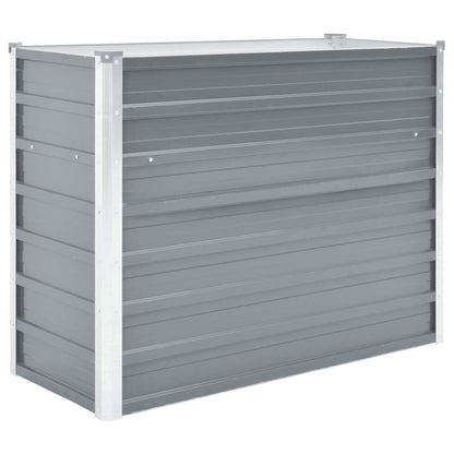 44852 vidaXL Garden Raised Bed Galvanised Steel 100x40x77 cm Grey