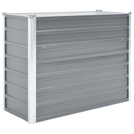 44852 vidaXL Garden Raised Bed Galvanised Steel 100x40x77 cm Grey