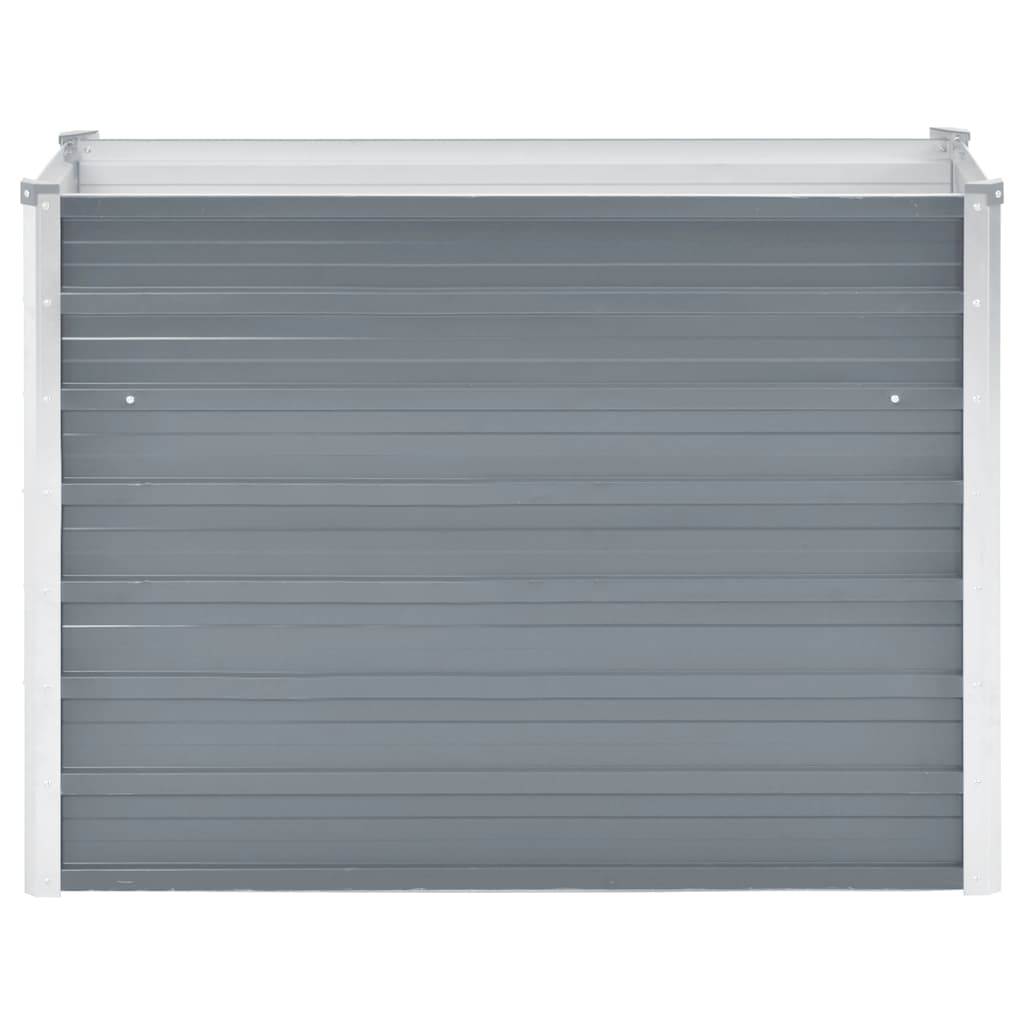 44852 vidaXL Garden Raised Bed Galvanised Steel 100x40x77 cm Grey