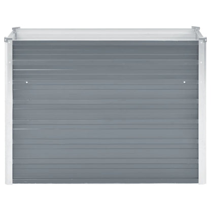 44852 vidaXL Garden Raised Bed Galvanised Steel 100x40x77 cm Grey