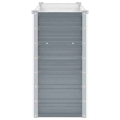 44852 vidaXL Garden Raised Bed Galvanised Steel 100x40x77 cm Grey