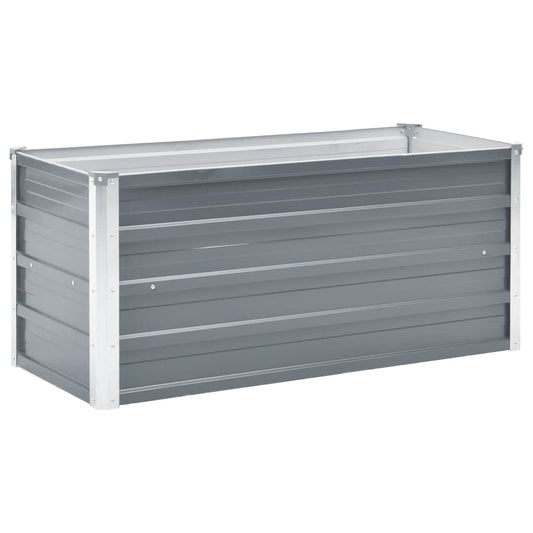 44854 vidaXL Garden Raised Bed Galvanised Steel 100x40x45 cm Grey