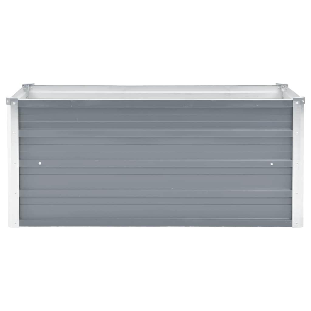 44854 vidaXL Garden Raised Bed Galvanised Steel 100x40x45 cm Grey
