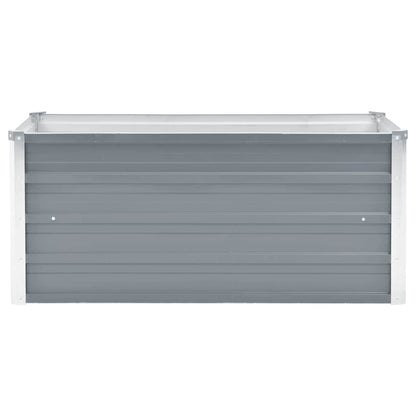 44854 vidaXL Garden Raised Bed Galvanised Steel 100x40x45 cm Grey