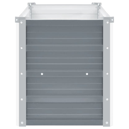 44854 vidaXL Garden Raised Bed Galvanised Steel 100x40x45 cm Grey