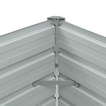 44854 vidaXL Garden Raised Bed Galvanised Steel 100x40x45 cm Grey