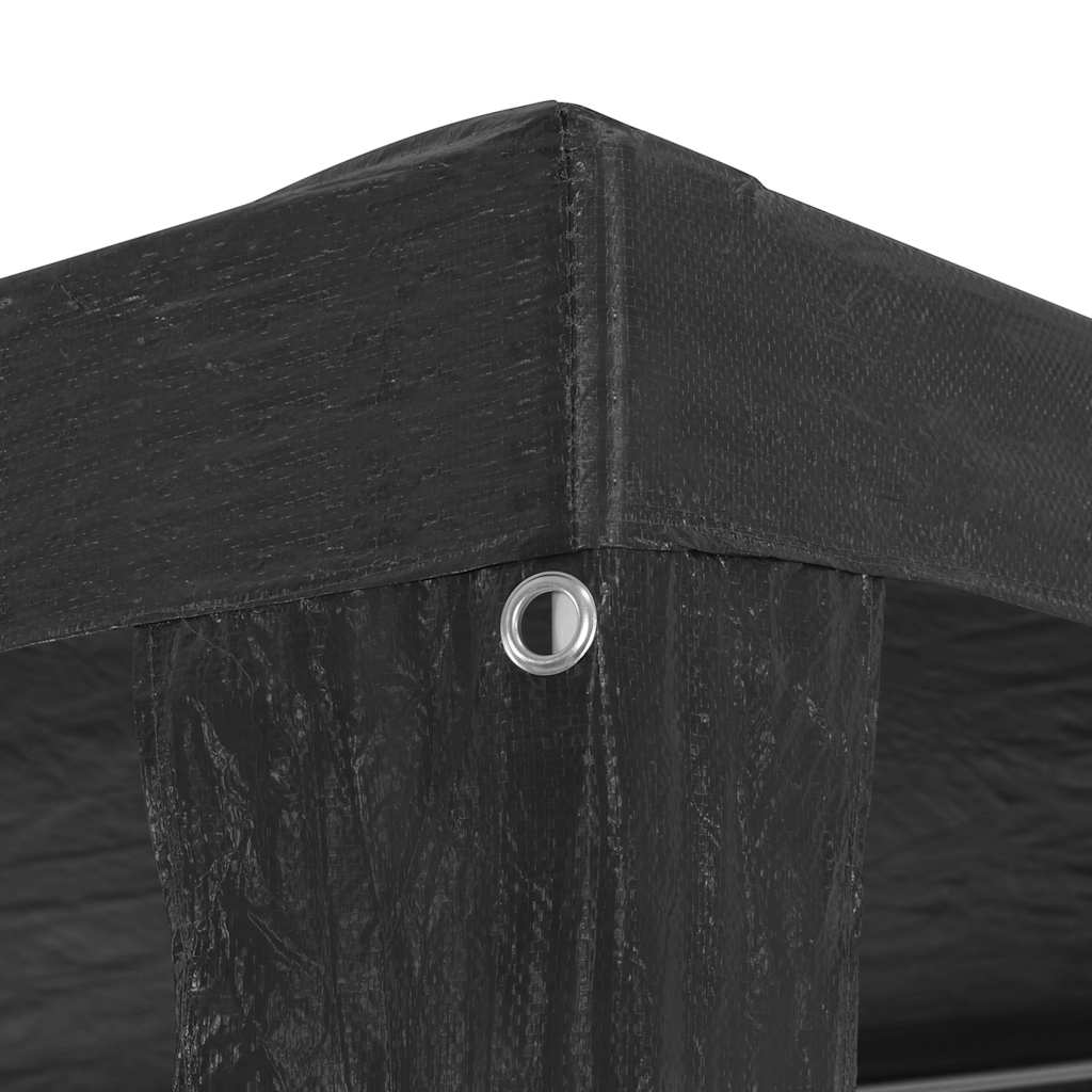 45086 vidaXL Party Tent 3x3 m PE Anthracite