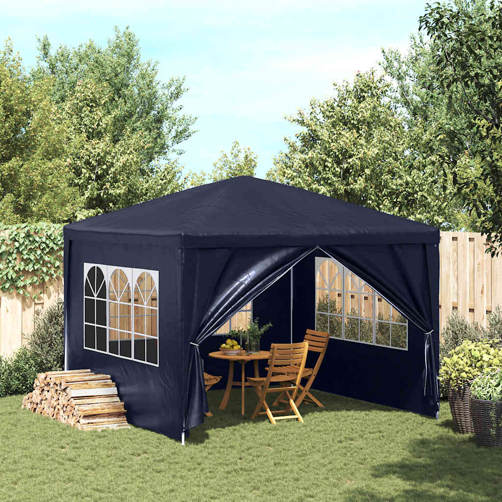 vidaXL Partytent | Blue | Polyethylene roof and side panels | 3x3x2.55 meters