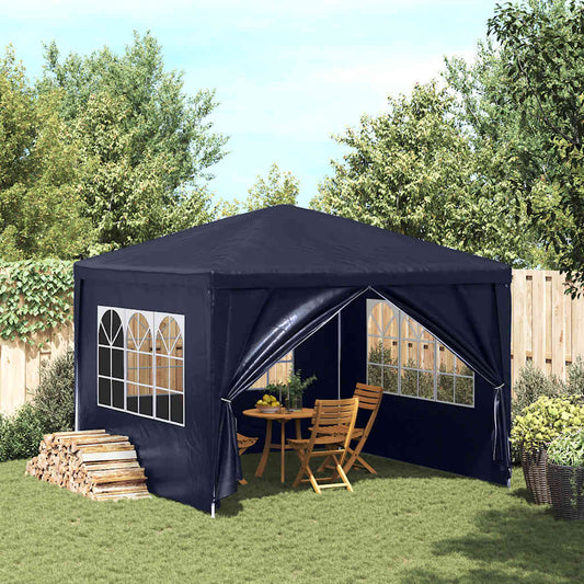 vidaXL Partytent | Blue | Polyethylene roof and side panels | 3x3x2.55 meters