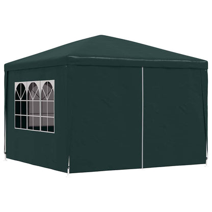 vidaXL Partytent | Green | Polyethylene roof and side panels, Steel frame
