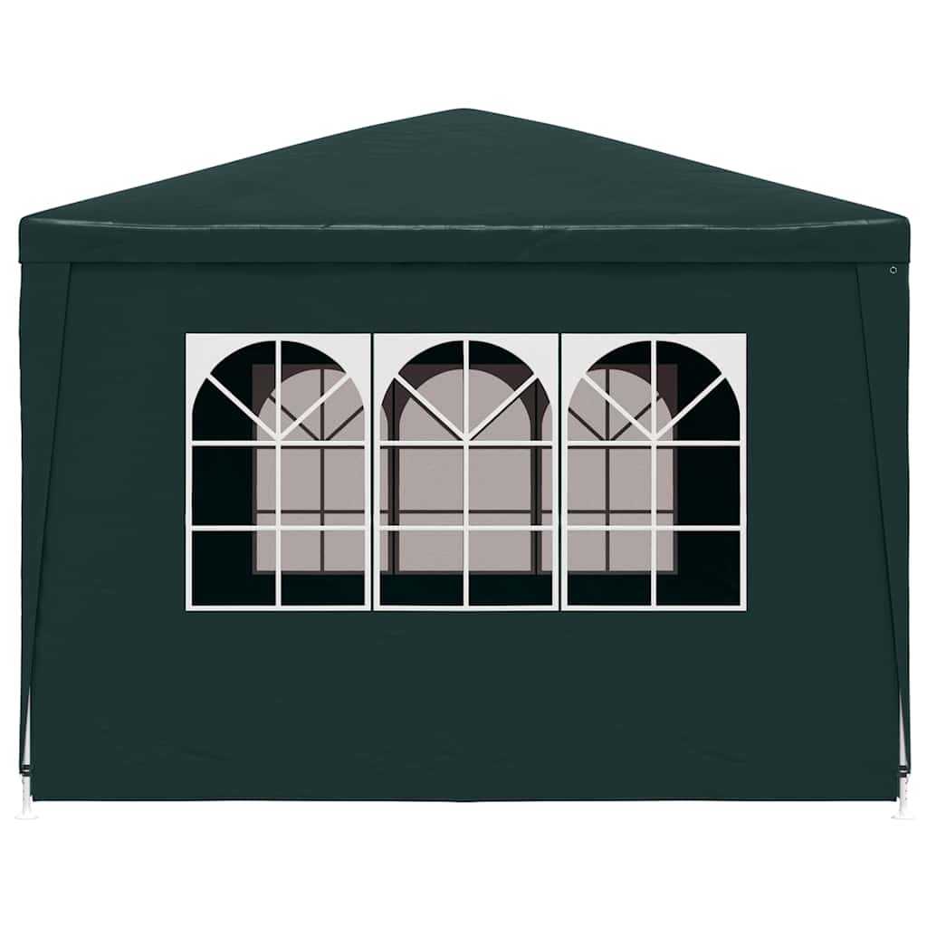 vidaXL Partytent | Green | Polyethylene roof and side panels, Steel frame