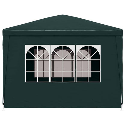 vidaXL Partytent | Green | Polyethylene roof and side panels, Steel frame