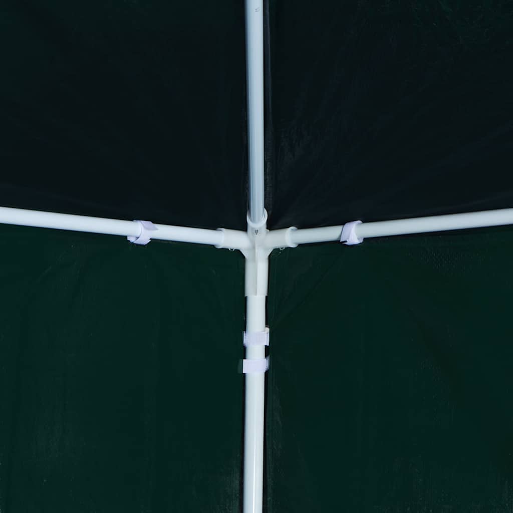 vidaXL Partytent | Green | Polyethylene roof and side panels, Steel frame