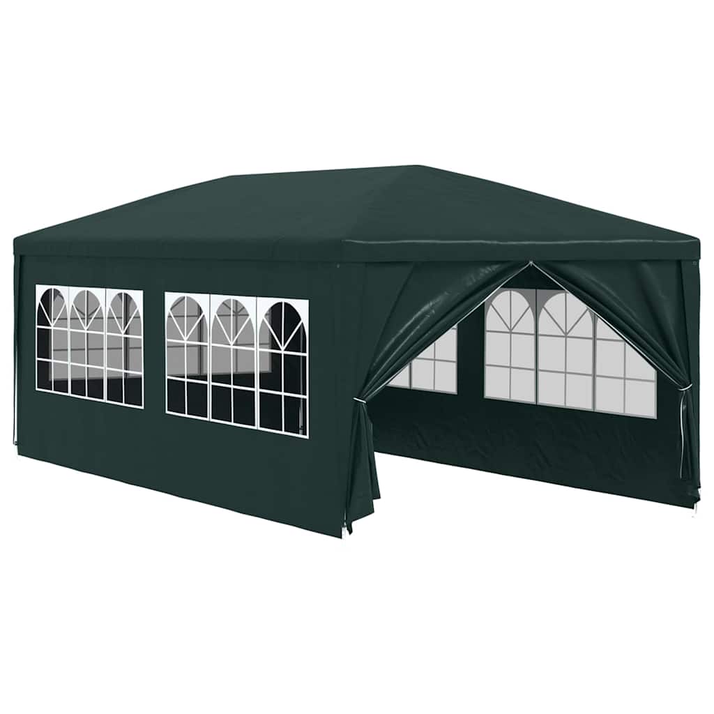 vidaXL Partytent | Green | Polyethylene, Steel | 3x6 m | UV-resistant materials