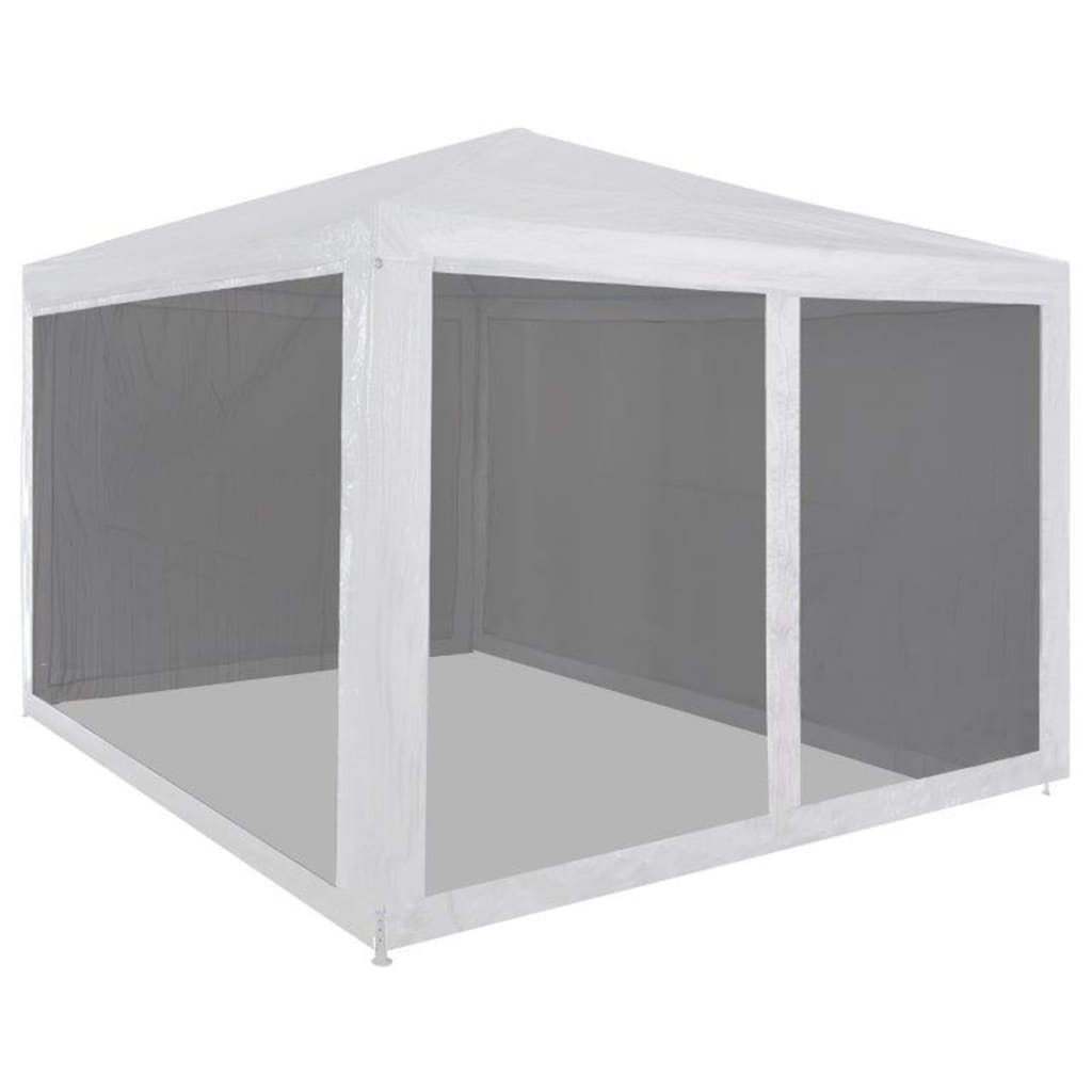 vidaXL Party Tent with 4 Mesh Sidewalls 3x3 m